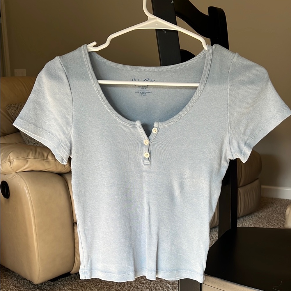 PacSun Light Blue Women's Top